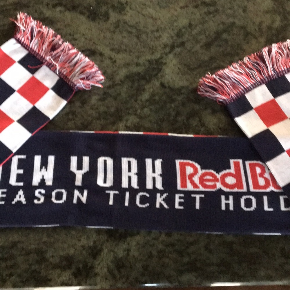 PAIR of NY Red Bull’s Soccer Scarves